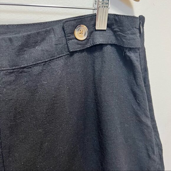 JOE Fresh Black Linen Blend Shorts Size 14 - Picture 4 of 9